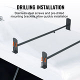 Cross Bar: VEVOR 2 Bars Van Roof Ladder Rack 500 LBS Adjustable 35.8" to 57.5" Alloy Steel