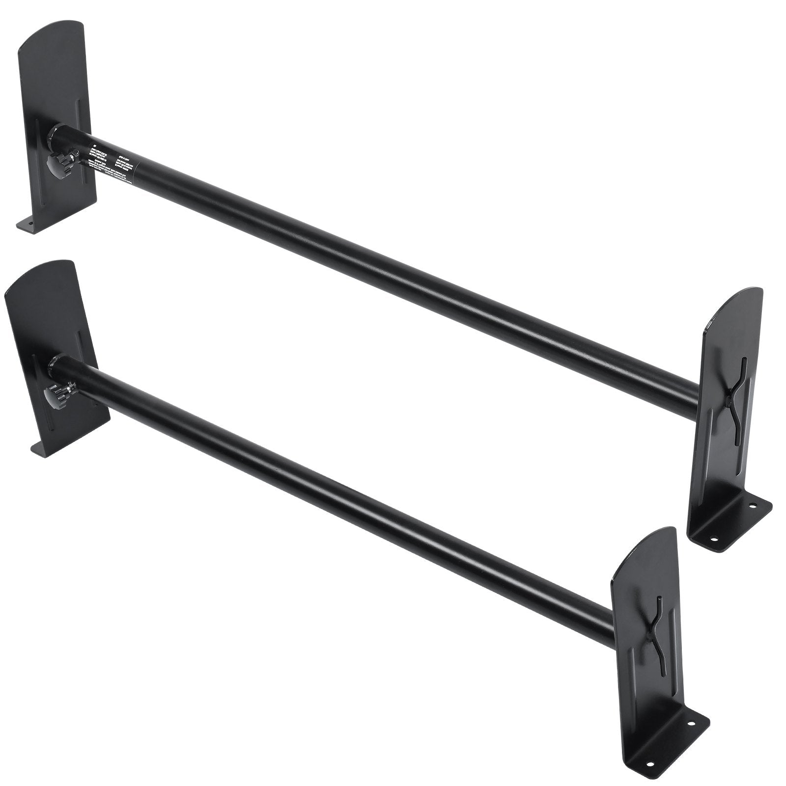 2 Bars Van Roof Ladder Rack 500 LBS Adjustable 35.8" to 57.5" Alloy Steel