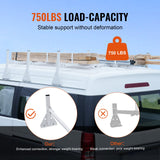 Cross Bar: VEVOR 3-Bar Van Roof Ladder Rack Adjustable 56.3"-61.4" for Full-Size Vans