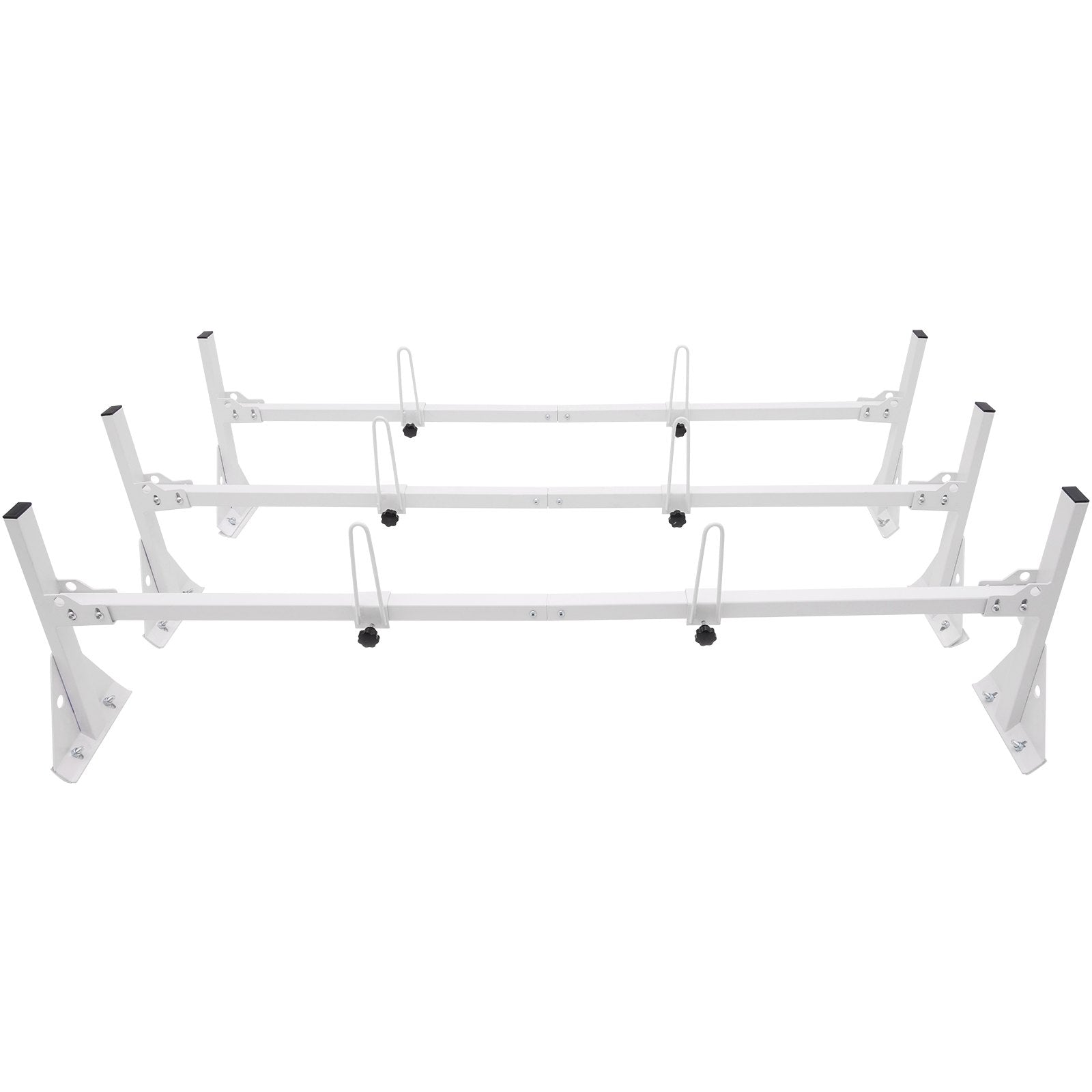 Cross Bar: VEVOR 3-Bar Van Roof Ladder Rack Adjustable 56.3"-61.4" for Full-Size Vans