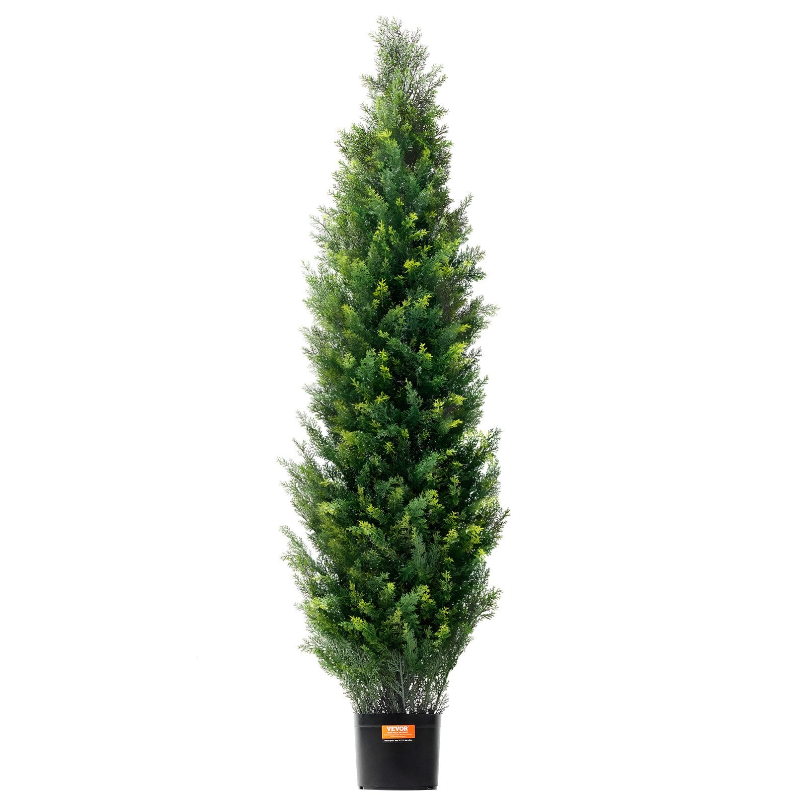 Garden Ornaments: VEVOR 2 Pack 5' Artificial Cedar Topiary Tree Faux Plant UV Decor In/Outdoor