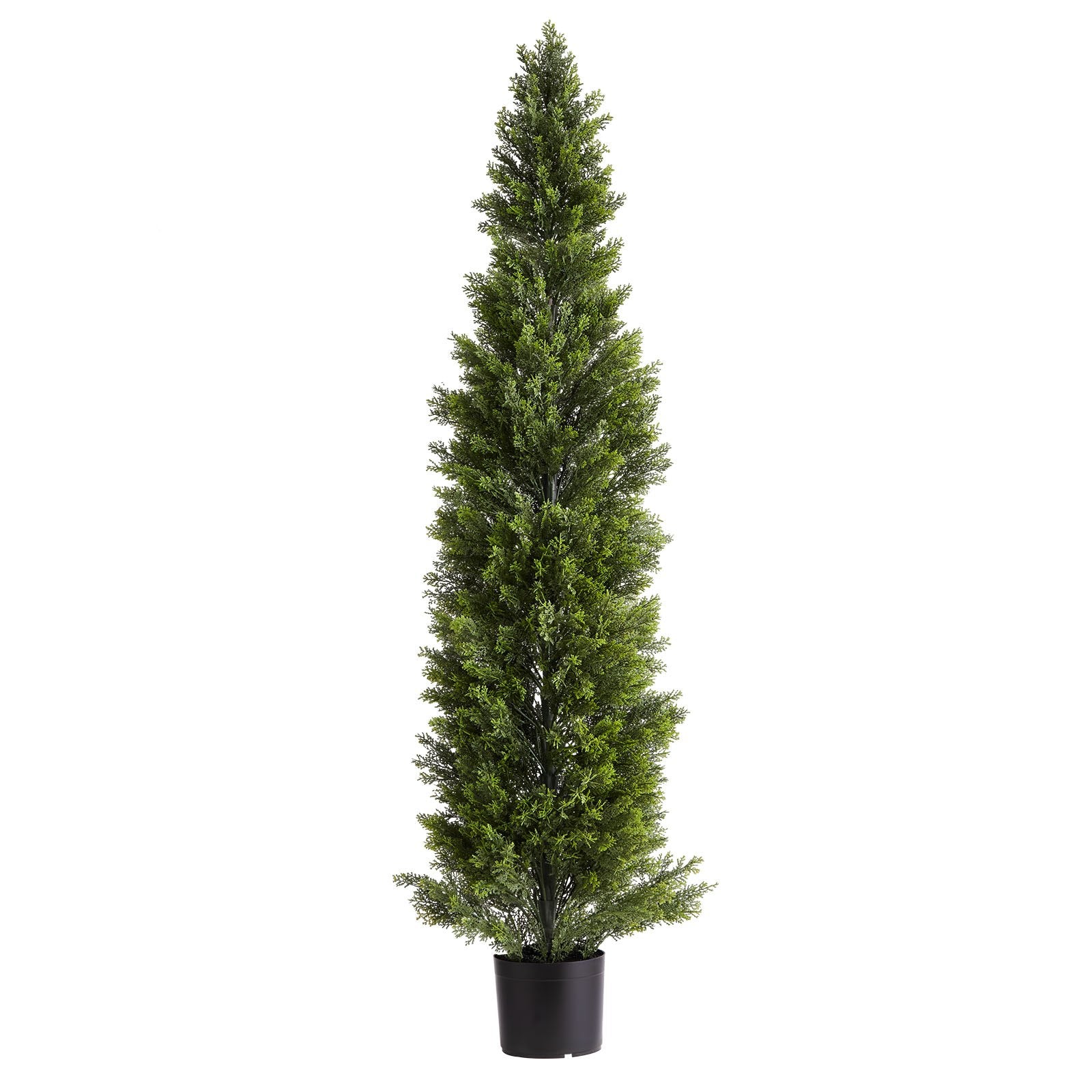 Artificial Trees: VEVOR Artificial Topiary Cedar Trees, 2 Set 1524mm Faux Pine Shrubs Plants, Fake Silk Tree Look Real, Easy Assembly for Decor Front Porch Outdoor Patio Garden Balcony Backyard Indoor Office