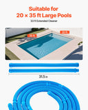 Pool Sweeps & Vacuums: VEVOR Suction Pool Cleaner, Automatic Pool Vacuum Cleaner, Suction Side Automatic Pool Cleaner, Suction Vacuum Pool Sweeper with 12 Hoses, for In-ground and Above-ground Pool Up to 609.6 x 1066.8 cm