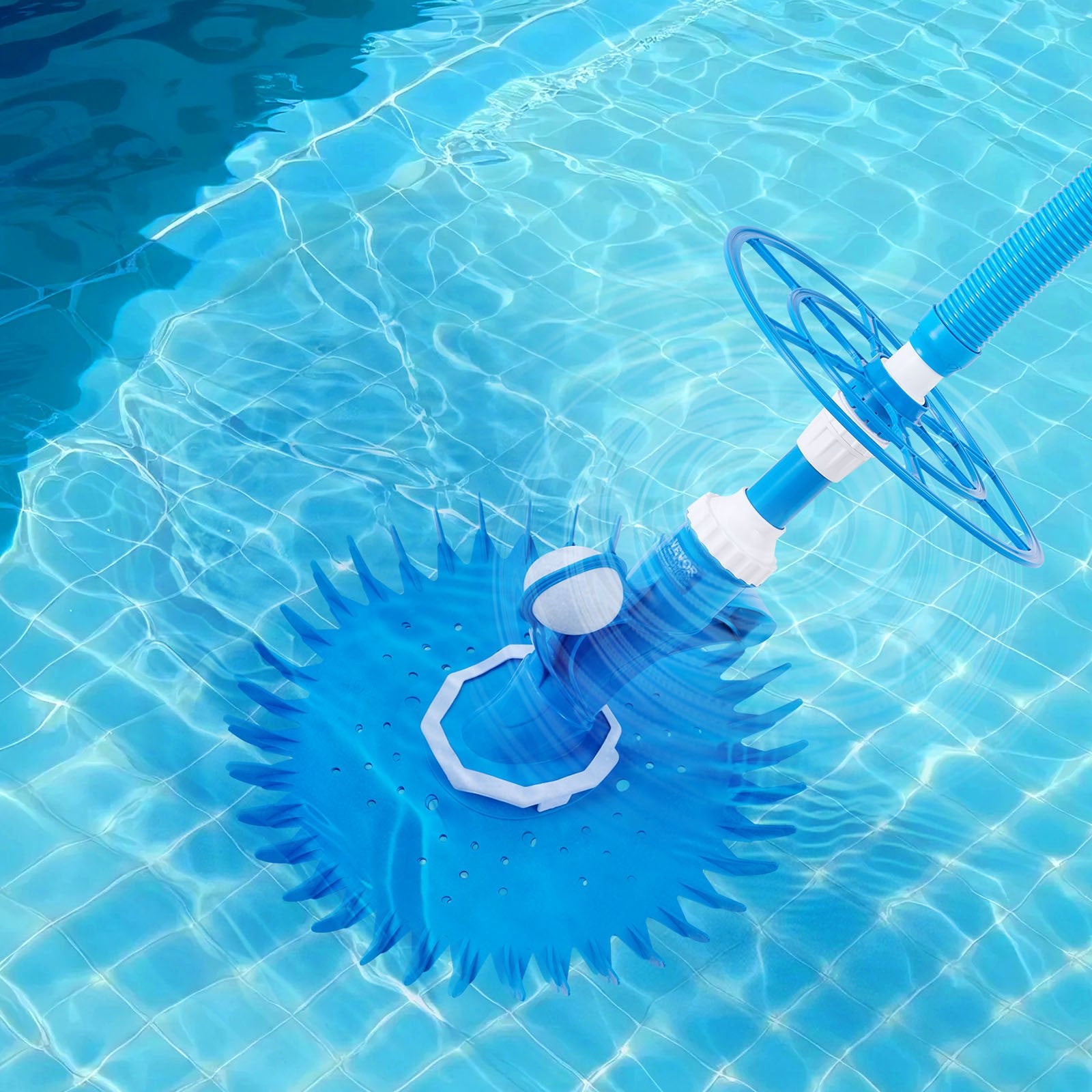 Pool Sweeps & Vacuums: VEVOR Suction Pool Cleaner, Automatic Pool Vacuum Cleaner, Suction Side Automatic Pool Cleaner, Suction Vacuum Pool Sweeper with 12 Hoses, for In-ground and Above-ground Pool Up to 609.6 x 1066.8 cm
