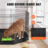 Dog Playpens & Gates: VEVOR Dog Playpen, 8 Pcs 30"H x 24"W Panels Foldable Metal Pet Exercise Pen, Dog Fence Indoor and Outdoor Pen with Door, 600D Oxford Fabric Bottom Pad, Pet Playpen for Dogs, Cats, Other Small Animals