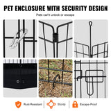 Dog Playpens & Gates: VEVOR Dog Playpen, 8 Pcs 30"H x 24"W Panels Foldable Metal Pet Exercise Pen, Dog Fence Indoor and Outdoor Pen with Door, 600D Oxford Fabric Bottom Pad, Pet Playpen for Dogs, Cats, Other Small Animals