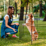 Dog Playpens & Gates: VEVOR Dog Playpen, 8 Pcs 30"H x 24"W Panels Foldable Metal Pet Exercise Pen, Dog Fence Indoor and Outdoor Pen with Door, 600D Oxford Fabric Bottom Pad, Pet Playpen for Dogs, Cats, Other Small Animals