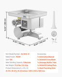Speciality Appliances: VEVOR Commercial Electric Meat Grinder Slicer 4.99 kg/Min Sausage Stuffer Maker