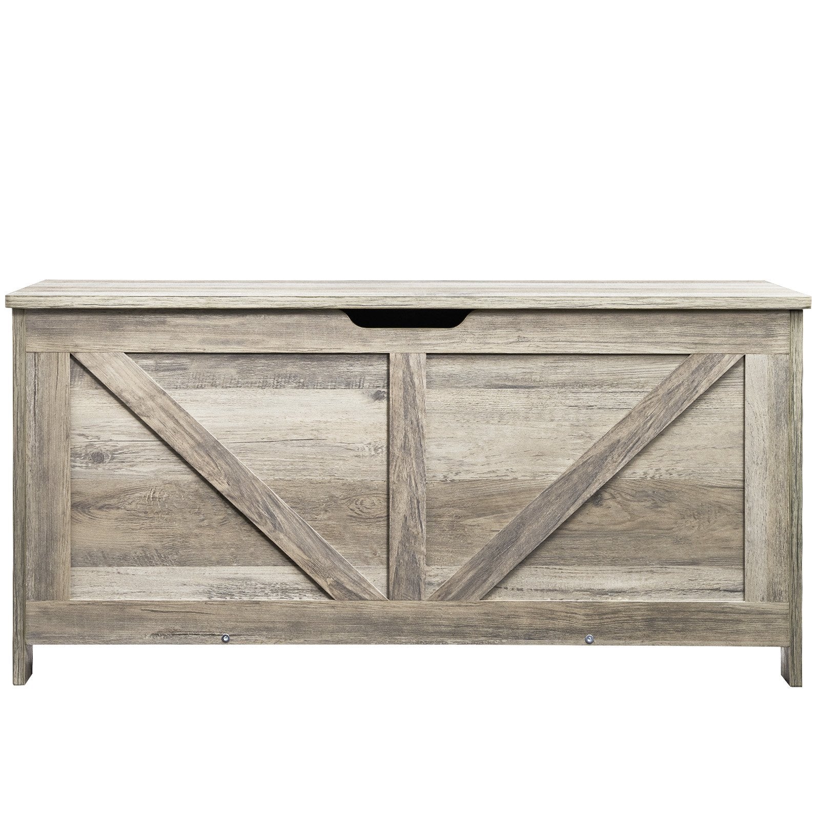 Kids Toy Storage Bench Wooden Toy Box Chest 38.98 x 15.55 x 18.9 in Gray