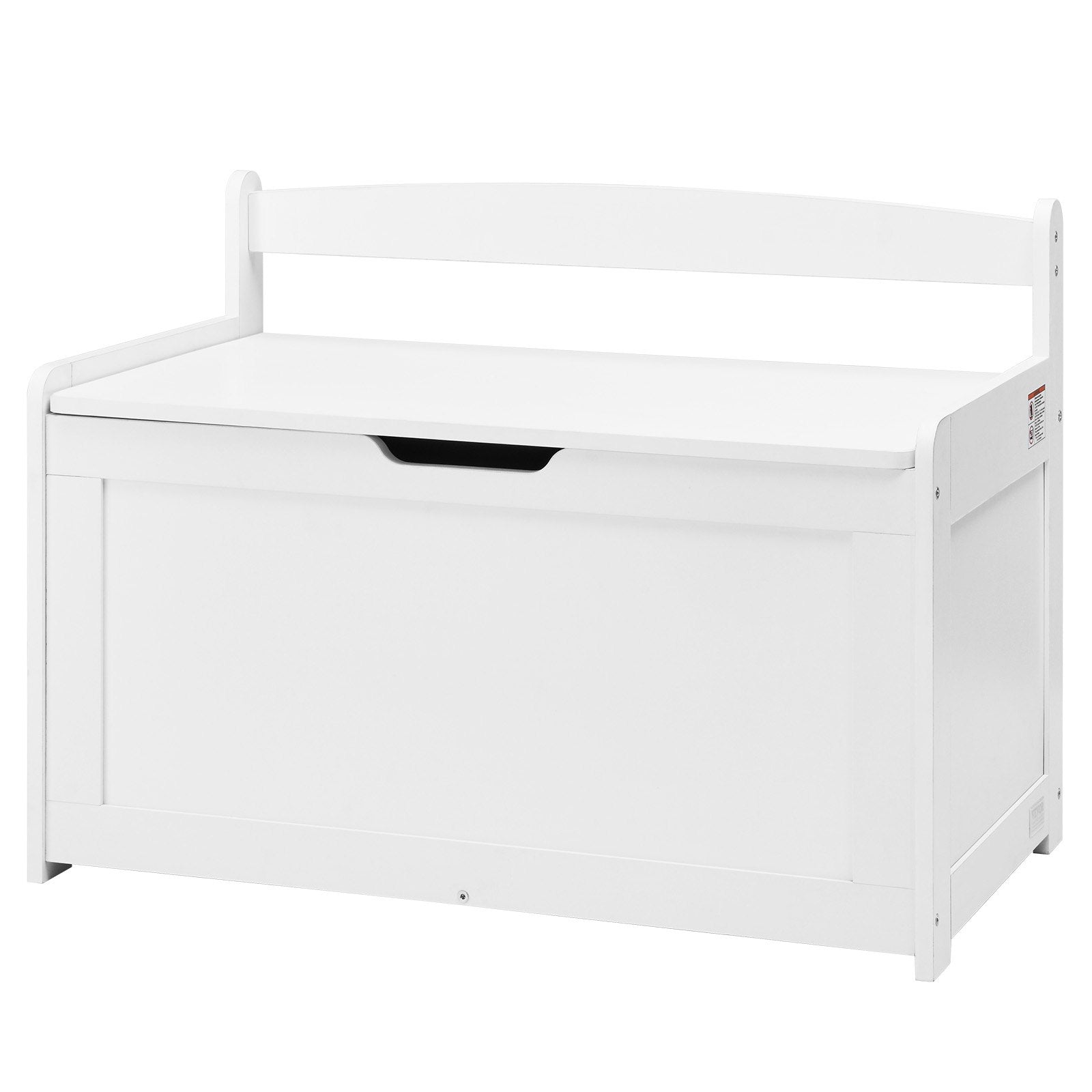 Basketball & Basketball Accessories: VEVOR Kids Toy Storage Bench Wooden Toy Box Chest 32.68 x 17.91 x 24.02" White