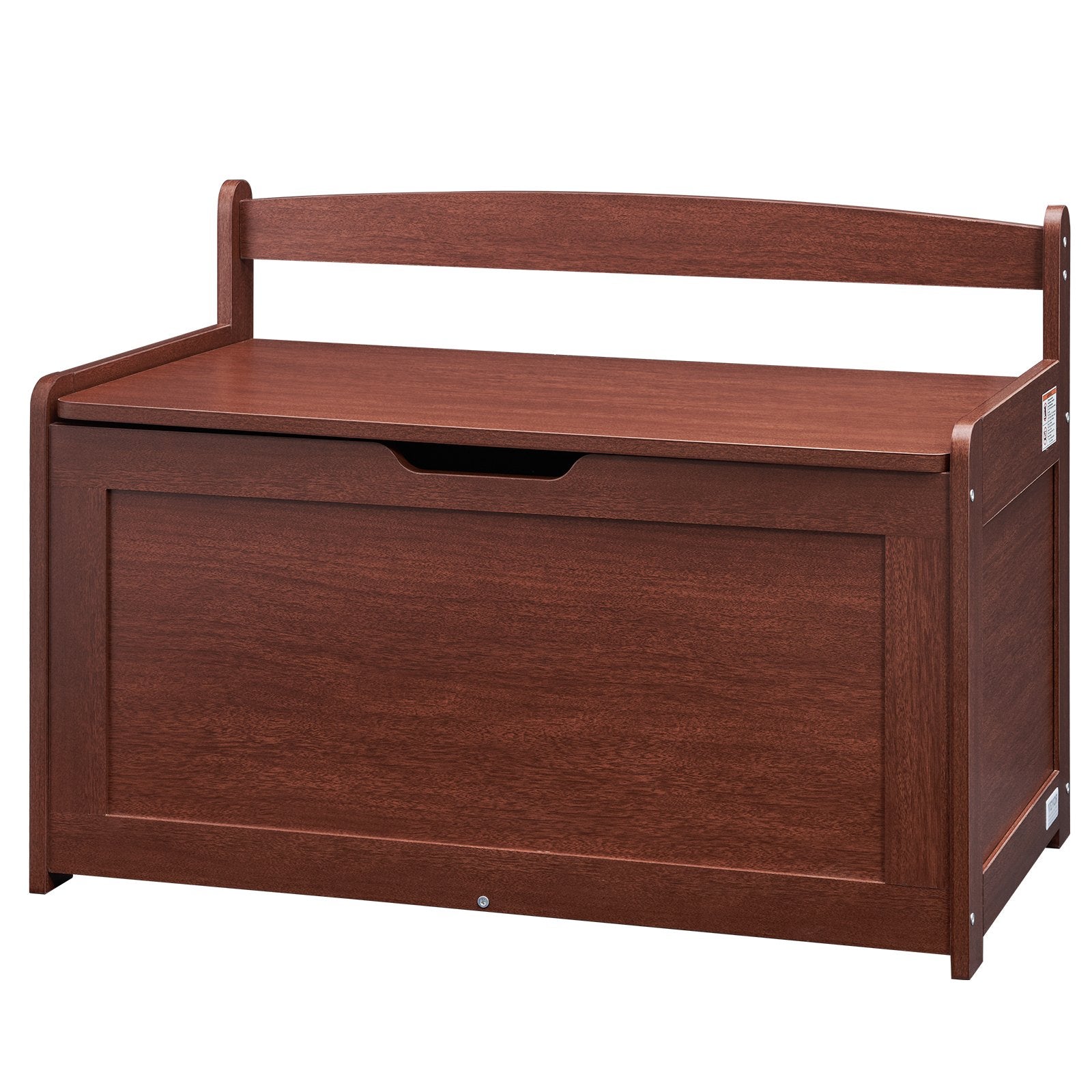 Toy Boxes: VEVOR Kids Toy Storage Bench Wooden Toy Box Chest 32.68 x 17.91 x 24.02" Cherry