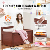 Toy Boxes: VEVOR Kids Toy Storage Bench Wooden Toy Box Chest 32.68 x 17.91 x 24.02" Cherry