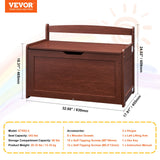 Toy Boxes: VEVOR Kids Toy Storage Bench Wooden Toy Box Chest 32.68 x 17.91 x 24.02" Cherry
