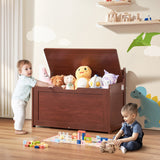 Toy Boxes: VEVOR Kids Toy Storage Bench Wooden Toy Box Chest 32.68 x 17.91 x 24.02" Cherry