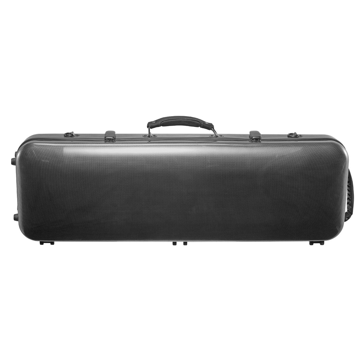 4/4 Full Size Violin Case, Built-in Hygrometer, Lightweight Portable Travel Carrying Bag, with Plush Lining, Shoulder Straps, Anti-Scratch, Professional Oblong Shape, for Violin, Black