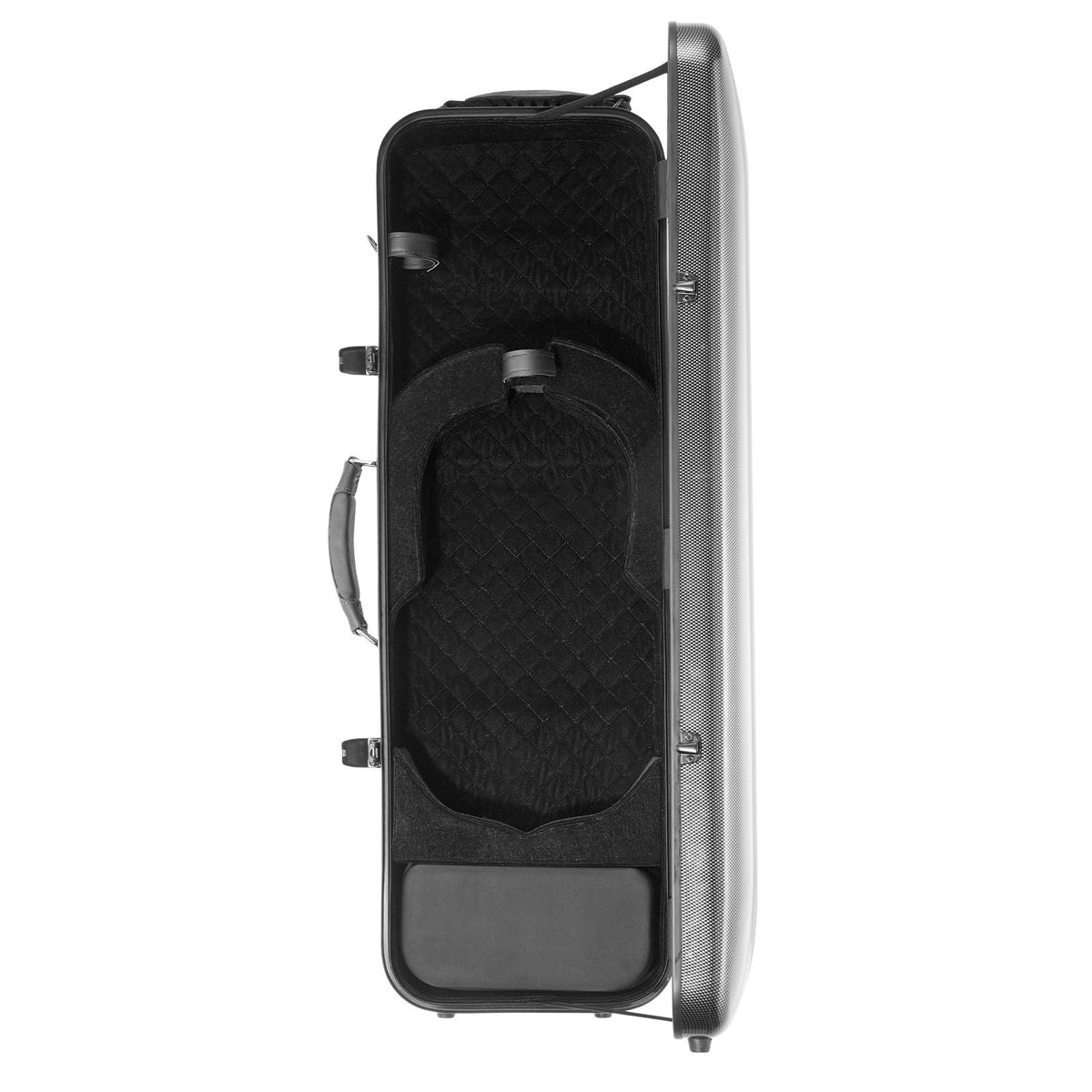4/4 Full Size Violin Case, Built-in Hygrometer, Lightweight Portable Travel Carrying Bag, with Plush Lining, Shoulder Straps, Anti-Scratch, Professional Oblong Shape, for Violin, Black