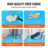 Dog Playpens & Gates: VEVOR Carpet Protection Film, 40" x 84' Floor and Surface Shield, Easy to Cut Simple Installation, Fiber Fabric Car Mat Protection Film Roll for Construction & Renovation,Blue