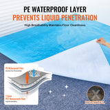 Dog Playpens & Gates: VEVOR Carpet Protection Film, 40" x 84' Floor and Surface Shield, Easy to Cut Simple Installation, Fiber Fabric Car Mat Protection Film Roll for Construction & Renovation,Blue