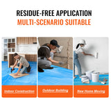 Dog Playpens & Gates: VEVOR Carpet Protection Film, 40" x 84' Floor and Surface Shield, Easy to Cut Simple Installation, Fiber Fabric Car Mat Protection Film Roll for Construction & Renovation,Blue