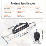 Boating Accessories: VEVOR Hydraulic Outboard Steering Kit, 150HP, Marine Boat Hydraulic Steering System, with Helm Pump Two-Way Lock Cylinder and 24 Feet Hydraulic Steering Hose, for Single Station Single-Engine Boats