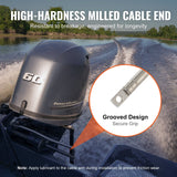 Bath Mats & Rugs: VEVOR Boat Steering Cable, 17 Feet Outboard Marine Rotary Steering Cable, 1/2 Ton High Tensile Strength, Steel Steering Wheel Cable Compatible with Most Single-Station Outboard Steering Systems