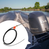 Bath Mats & Rugs: VEVOR Boat Steering Cable, 17 Feet Outboard Marine Rotary Steering Cable, 1/2 Ton High Tensile Strength, Steel Steering Wheel Cable Compatible with Most Single-Station Outboard Steering Systems