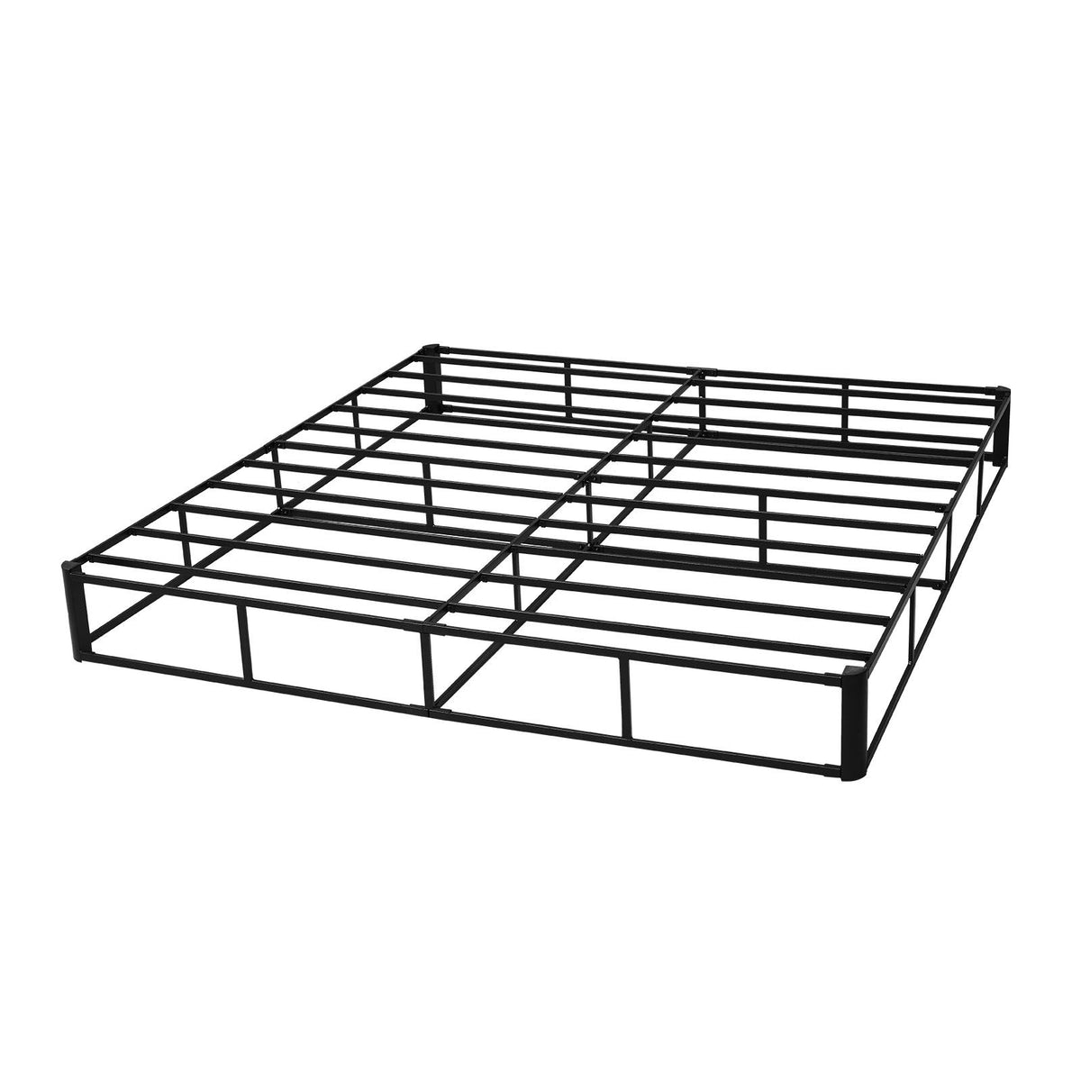 Box Spring, King Size Bed Frame with Washable Fabric Cloth, Heavy Duty Metal Frame for King Bed, 230 mm Mattress Foundation, 1587.57 kg Max Weight Capacity, Easy Assembly, 2010 x 1925 x 230 mm
