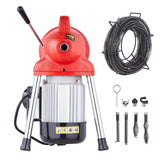 Gardening Tools: VEVOR Drain Cleaner Machine 66FT x 5/8In 250W Sectional Snake Auger Manual Feed