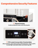 Washing Machines: VEVOR Continuous Sealing Machine, 8-12 mm Seal Width, Automatic Continuous Band Sealer with Digital Temperature Control, Automatic Shutdown, Portable Heat Sealing Machine for 0.06-0.2 mm Plastic Bags