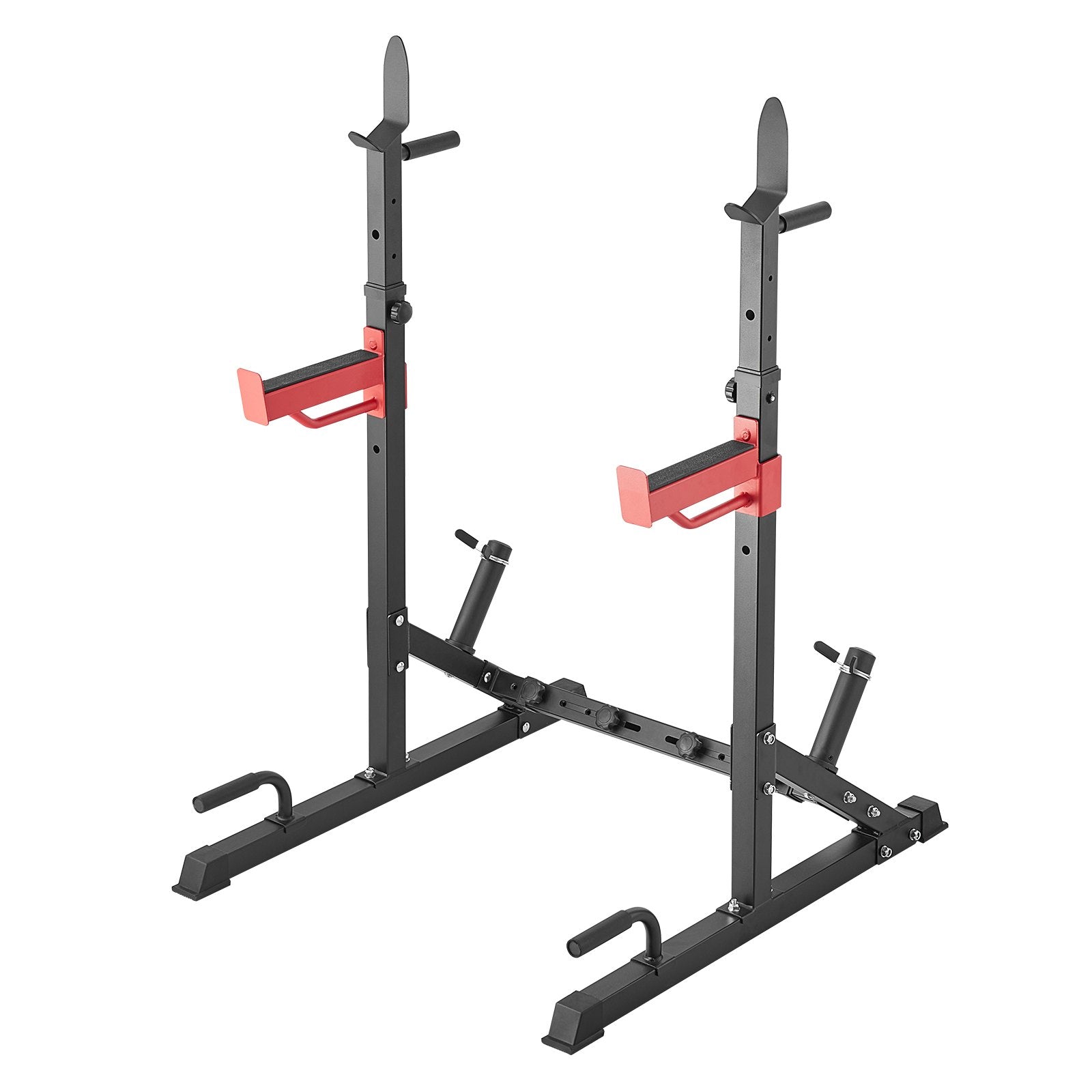 Exercise Benches: VEVOR Squat Power Rack Adjustable Heavy Duty Barbell Weight Bench Press Stand