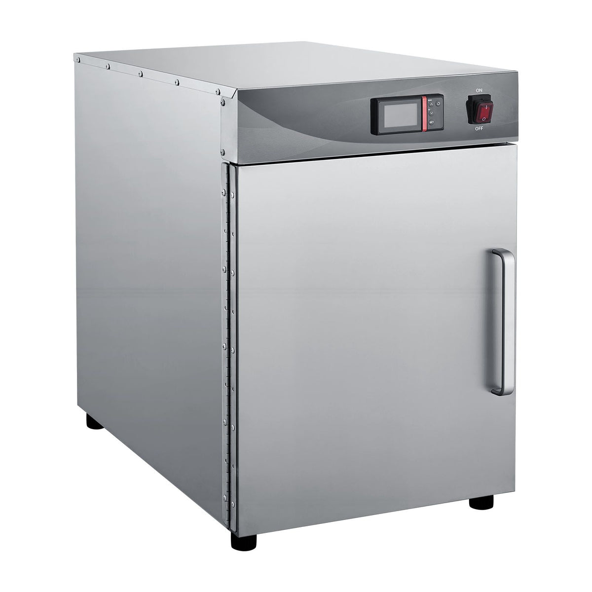 Electric Hot Box Food Warmer, 4-Tier Commercial Warming Cabinet with Water Tray, Single-Door and Adjustable Shelves, Stainless Steel Food Warmer Cabinet, for Restaurant, Kitchen, Pizza, Chicken
