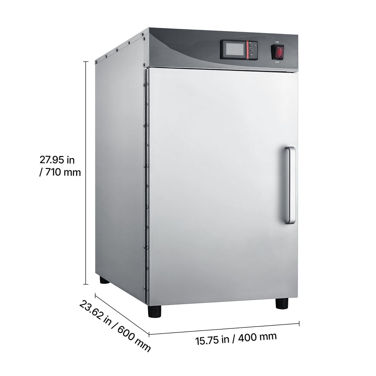 Electric Hot Box Food Warmer, 5-Tier Commercial Warming Cabinet with Water Tray, Single-Door and Adjustable Shelves, Stainless Steel Food Warmer Cabinet, for Restaurant, Kitchen, Pizza, Chicken