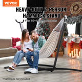Tents: VEVOR Portable Hammock Stand, 450lbs Capacity Steel Hammock Stand for 2 Person, Heavy Duty Adjustable Hooks Hammock Frame Fits 10-13 ft Hammocks, Space Saving with Carrying Bag for Outdoor or Indoor
