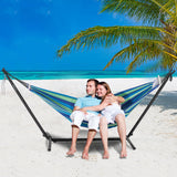 Tents: VEVOR Portable Hammock Stand, 450lbs Capacity Steel Hammock Stand for 2 Person, Heavy Duty Adjustable Hooks Hammock Frame Fits 10-13 ft Hammocks, Space Saving with Carrying Bag for Outdoor or Indoor