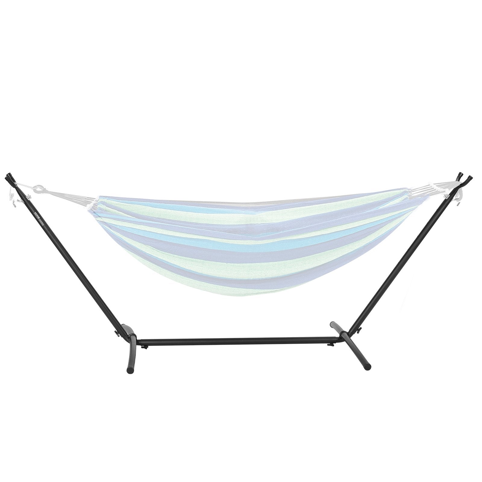Portable Hammock Stand, 450lbs Capacity Steel Hammock Stand for 2 Person, Heavy Duty Adjustable Hooks Hammock Frame Fits 10-13 ft Hammocks, Space Saving with Carrying Bag for Outdoor or Indoor