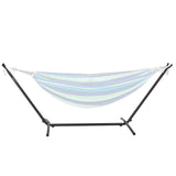 Tents: VEVOR Portable Hammock Stand, 450lbs Capacity Steel Hammock Stand for 2 Person, Heavy Duty Adjustable Hooks Hammock Frame Fits 10-13 ft Hammocks, Space Saving with Carrying Bag for Outdoor or Indoor