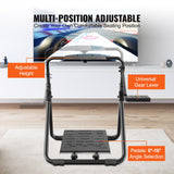 Gaming Chairs: VEVOR Foldable Racing Steering Wheel Stand, Height Adjustable Universal Base Compatible with Logitech & Thrustmaster Racing Wheel and Pedal, Heavy-duty Frame Standard GT/Formula Seating Portable