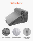 Cat Bowls, Feeders & Waterers: VEVOR Bed Wedge Pillow for Sleeping, 3 Pcs Adjustable Orthopedic Bed Wedge Set, with Washable Cover & Foam Support, Post Surgery Pillow for Acid Reflux, Back Pain, Snoring Relief & GERD, Dark Grey