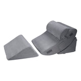 Cat Bowls, Feeders & Waterers: VEVOR Wedge Pillow for Sleeping, 4 Pcs Adjustable Orthopedic Bed Wedge Set, Support Leg Neck Shoulder, Post Surgery Pillow for Back Pain, Acid Reflux, Snoring Relief, Sitting up in Bed, Dark Grey