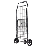 Cat Scratchers: VEVOR Shopping Cart, Folding Grocery Utility Cart with Swivel Wheels, 40.8 kg Large Load Capacity, Heavy Duty Rolling Laundry Basket Butler for Laundry, Shopping, Camping, Grocery, Luggage, Black