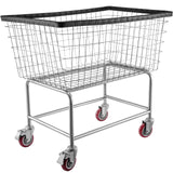 Clothing & Wardrobe Storage: VEVOR Wire Laundry Cart Wire Laundry Basket 4.5 Bushel Heavy Duty w/ 5'' Wheels