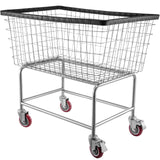Clothing & Wardrobe Storage: VEVOR Wire Laundry Cart Wire Laundry Basket 4.5 Bushel Heavy Duty w/ 5'' Wheels
