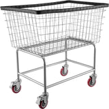 Clothing & Wardrobe Storage: VEVOR Wire Laundry Cart Wire Laundry Basket 4.5 Bushel Heavy Duty w/ 5'' Wheels