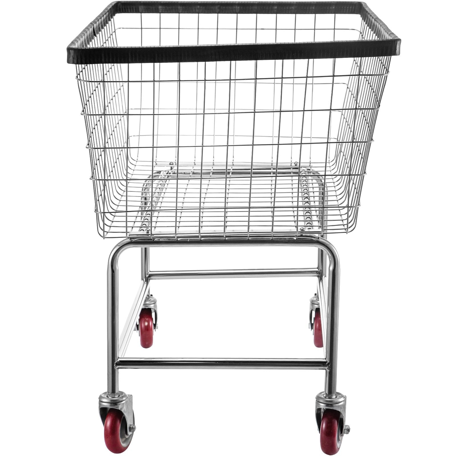 Clothing & Wardrobe Storage: VEVOR Wire Laundry Cart Wire Laundry Basket 4.5 Bushel Heavy Duty w/ 5'' Wheels