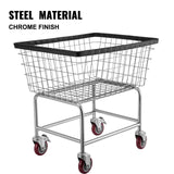 Laundry Baskets: VEVOR Wire Laundry Cart Wire Laundry Basket 2.8 Bushel Heavy Duty w/ 4'' Wheels