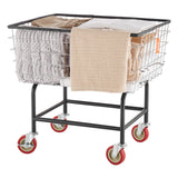 Laundry Baskets: VEVOR Wire Laundry Cart Wire Laundry Basket 2.8 Bushel Heavy Duty w/ 4'' Wheels