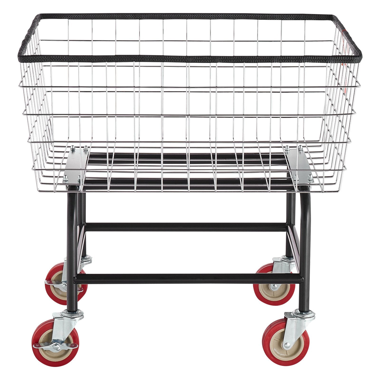 Laundry Baskets: VEVOR Wire Laundry Cart Wire Laundry Basket 2.8 Bushel Heavy Duty w/ 4'' Wheels