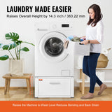 Gymnastics: VEVOR Laundry Pedestal 686mmmW x 366mmH, Washer And Dryer Base Stand Platform Universal Fit 299kg Capacity, Heavy Duty Multi-Functional Base for Washing Machine with Drawer & Rich Accessories