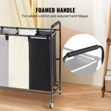 Laundry Storage: VEVOR 3-Section Laundry Basket, Heavy Duty Laundry Hamper Storage Organizer, Laundry Sorter Cart with Heavy Duty Lockable Wheels for Dirty Clothes in Laundry Room Bedroom