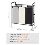 Laundry Storage: VEVOR 3-Section Laundry Basket, Heavy Duty Laundry Hamper Storage Organizer, Laundry Sorter Cart with Heavy Duty Lockable Wheels for Dirty Clothes in Laundry Room Bedroom